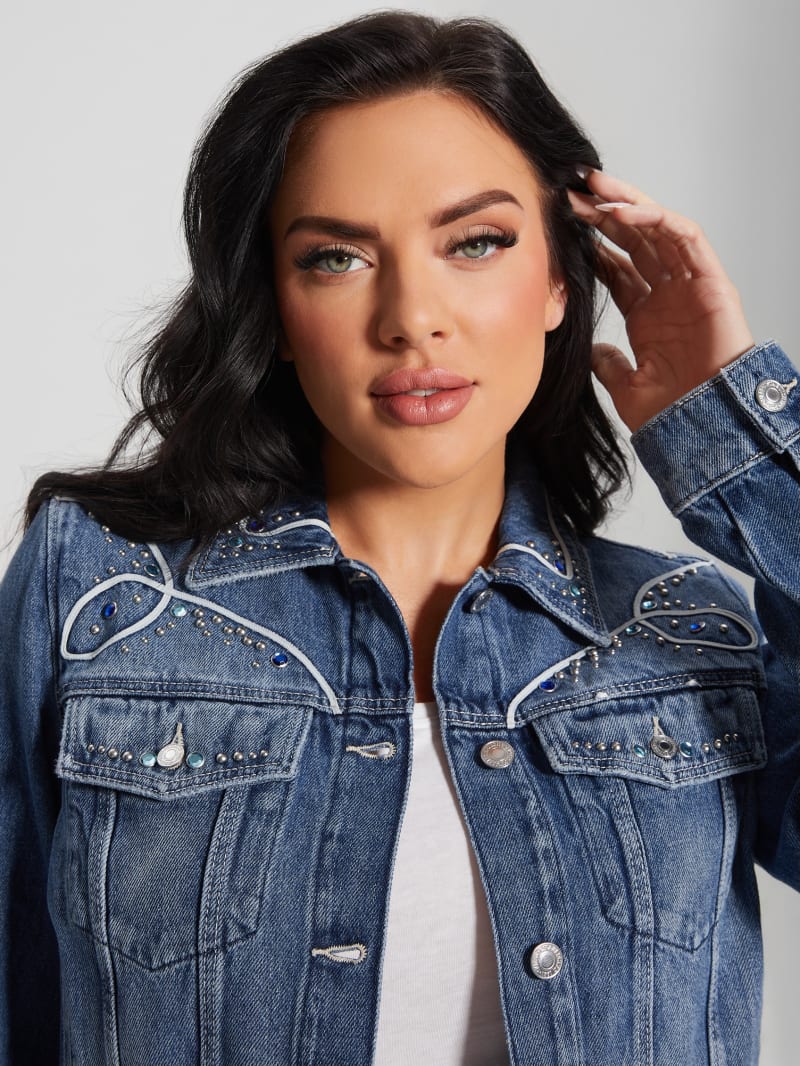 Guess Eco Delya Denim Trucker Jacket - Wild Heart