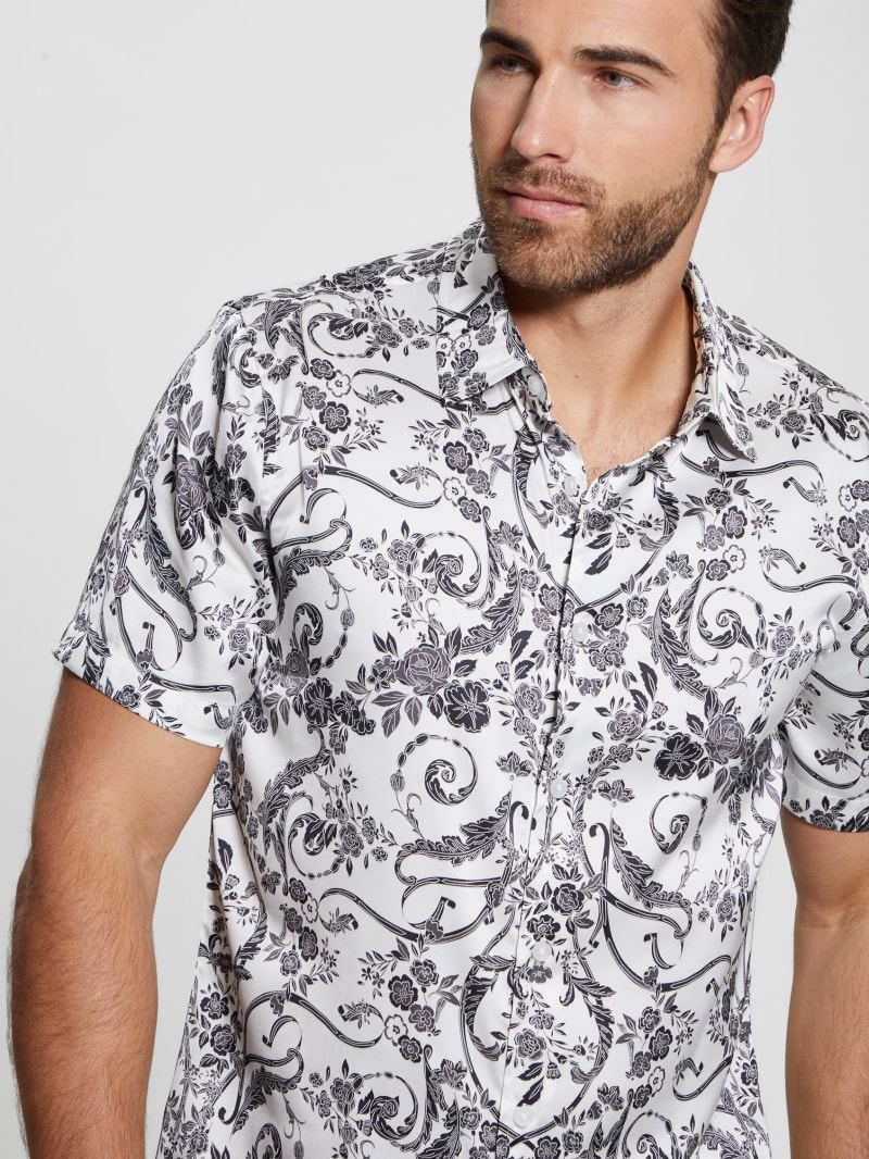 Guess Charm Decorative Floral Shirt - Decorative Floral