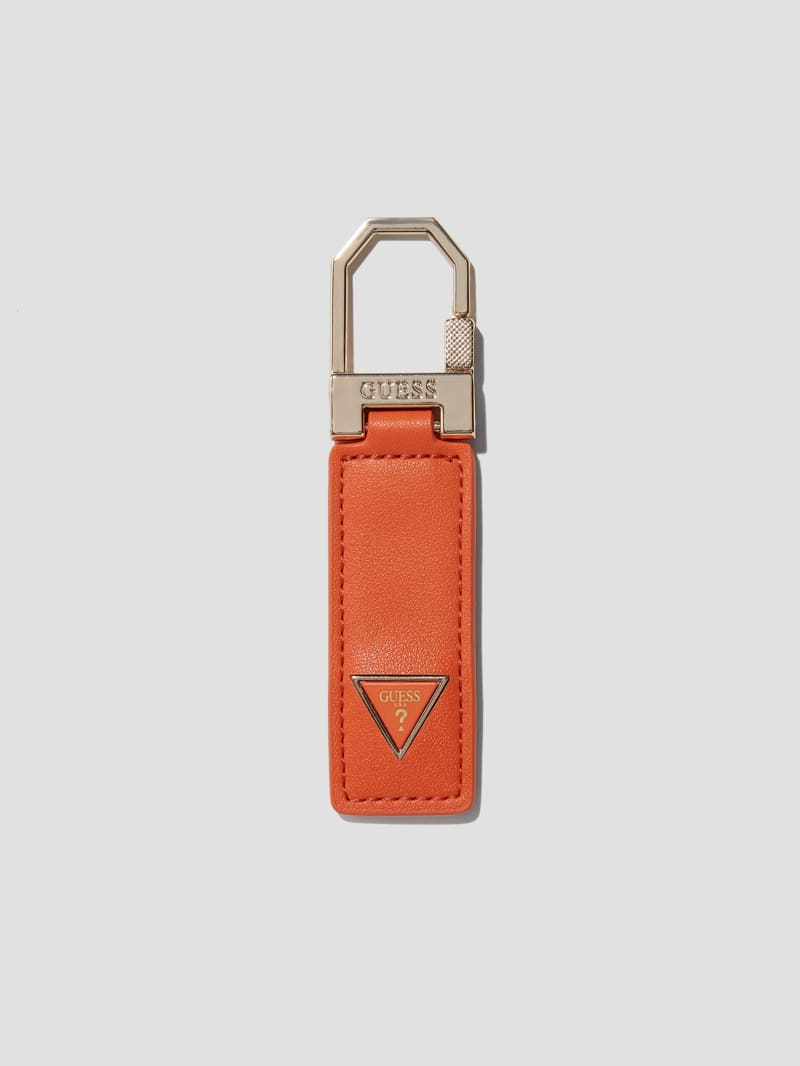 Guess Faux-Leather Key Ring - Orange