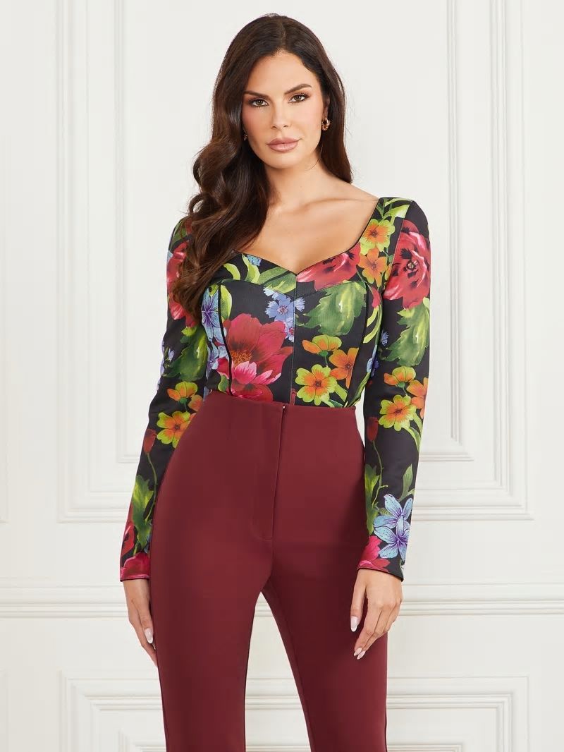 Guess Boldly Blooming Corset Top - Boldly Blooming Print