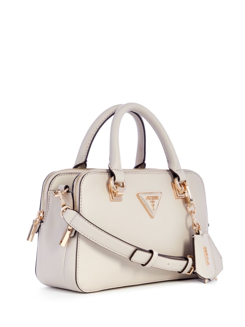 Guess Brynlee Small Status Satchel - White