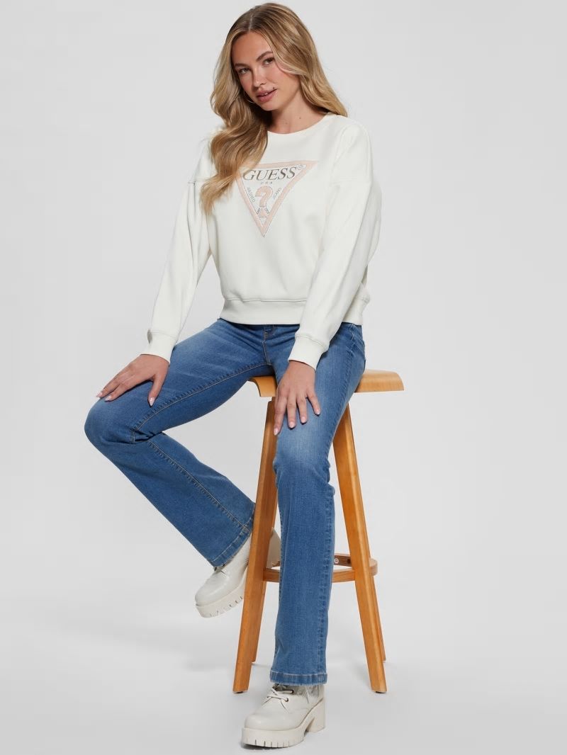 Guess Eco Relaxed Sweatshirt - Cream White