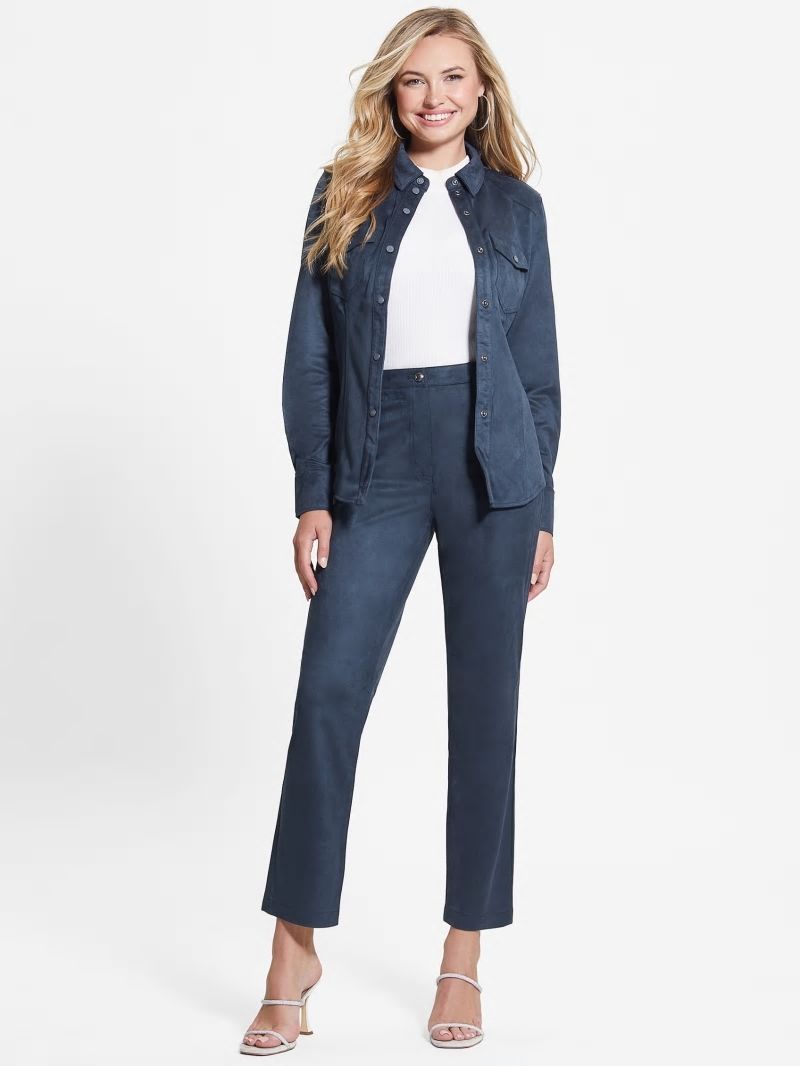 Guess Kelly Straight Pants - Blackened Blue
