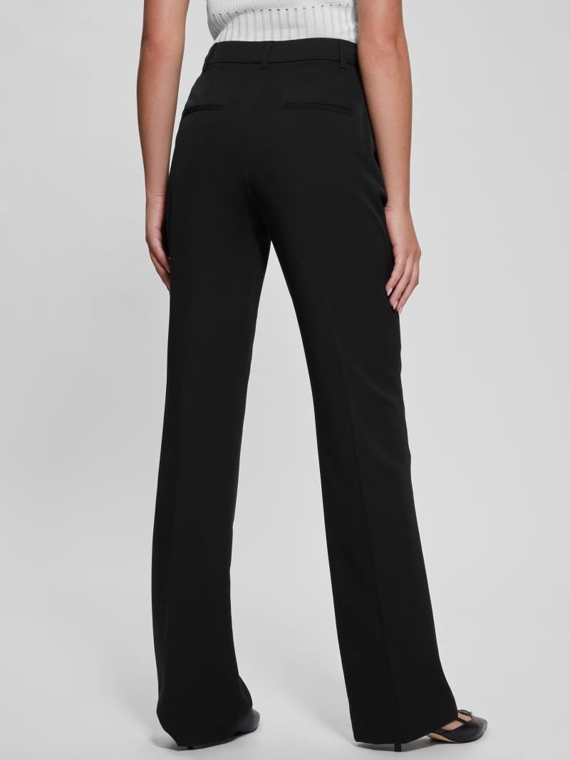 Guess Eco Carla Straight Pants - Black