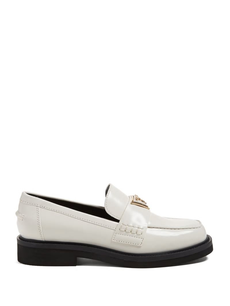 Guess Shatha Triangle Loafers - Ivory 150