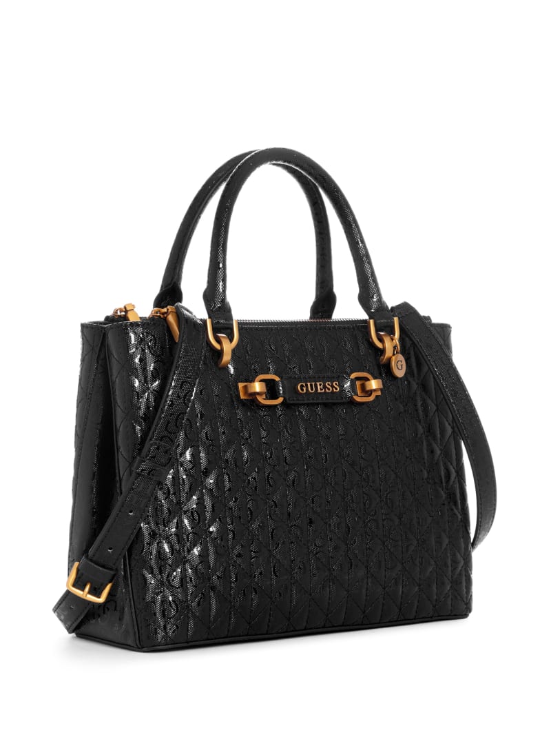 Guess Aveta Status Satchel - Black