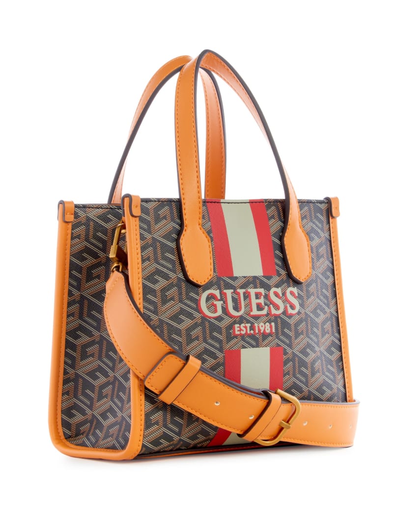 Guess Silvana Mini Totes - Black Gold