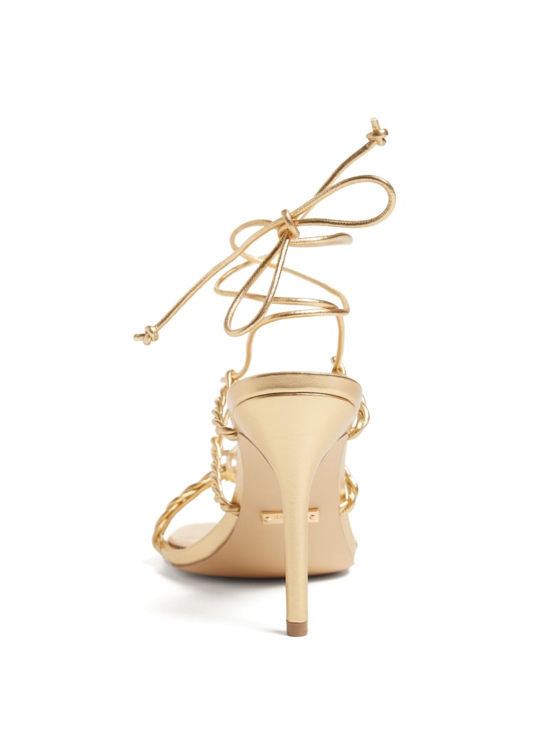 Guess Bea Strappy Sandal - Gld-1 Gold