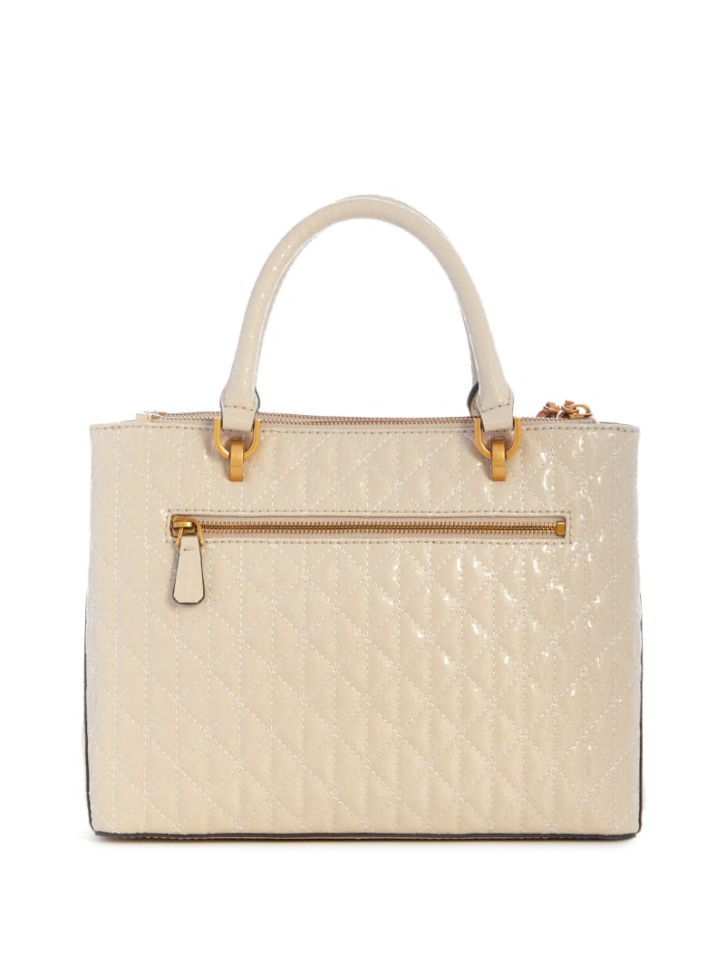 Guess Aveta Status Satchel - Off White