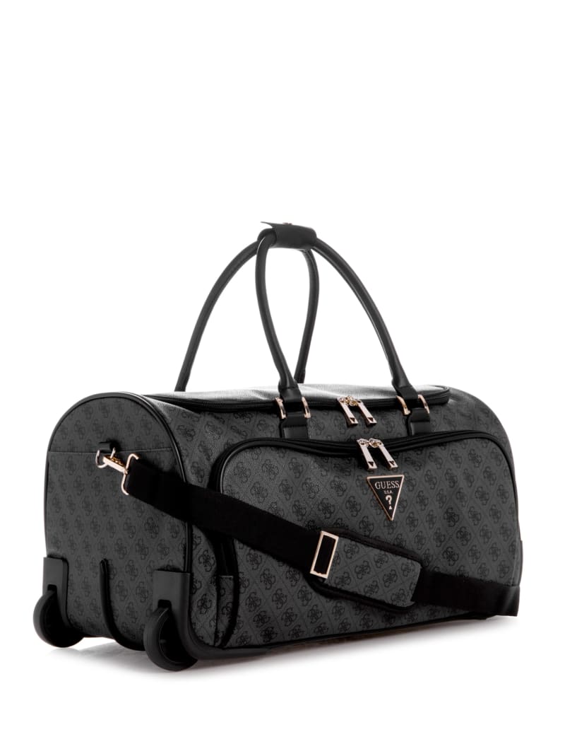 Guess Jesco Wheeled Duffel Bag - Coal Multi