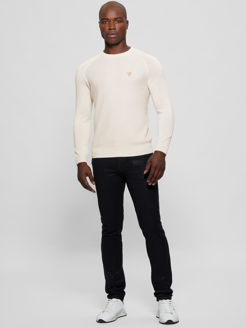 Guess Eco Alec Wool-Blend Sweater - Muted Stone