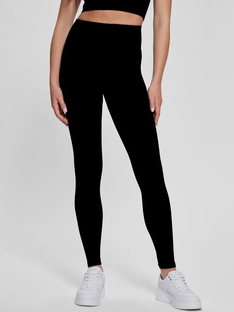 Guess Seamless Ribbed Leggings - Black