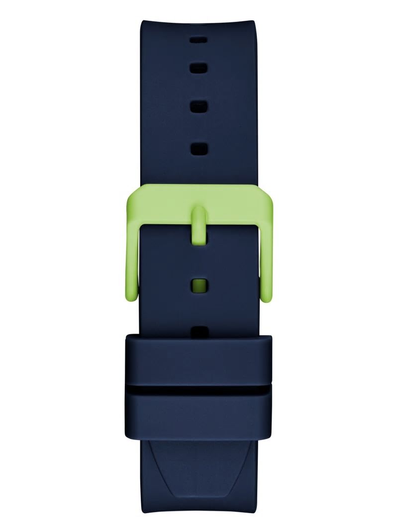 Guess Eco Navy and Green Analog Watch - Rainbow