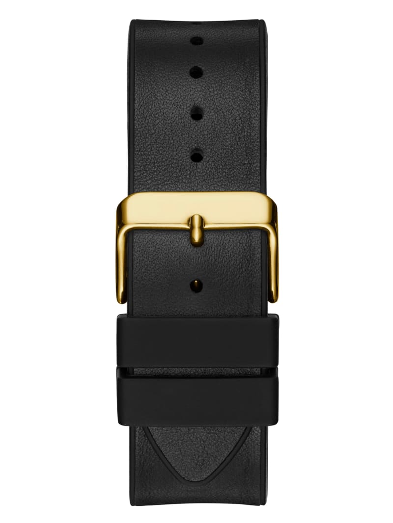 Guess Black And Gold-Tone Square Multifunction Watch - Gold