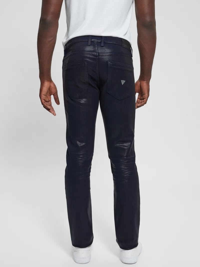 Guess Coated Tapered Jeans - Smart Blue Coated