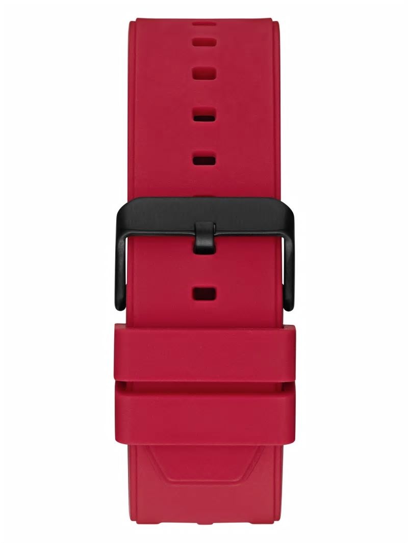 Guess Black and Red Multifunction Watch - Black & Red Combo