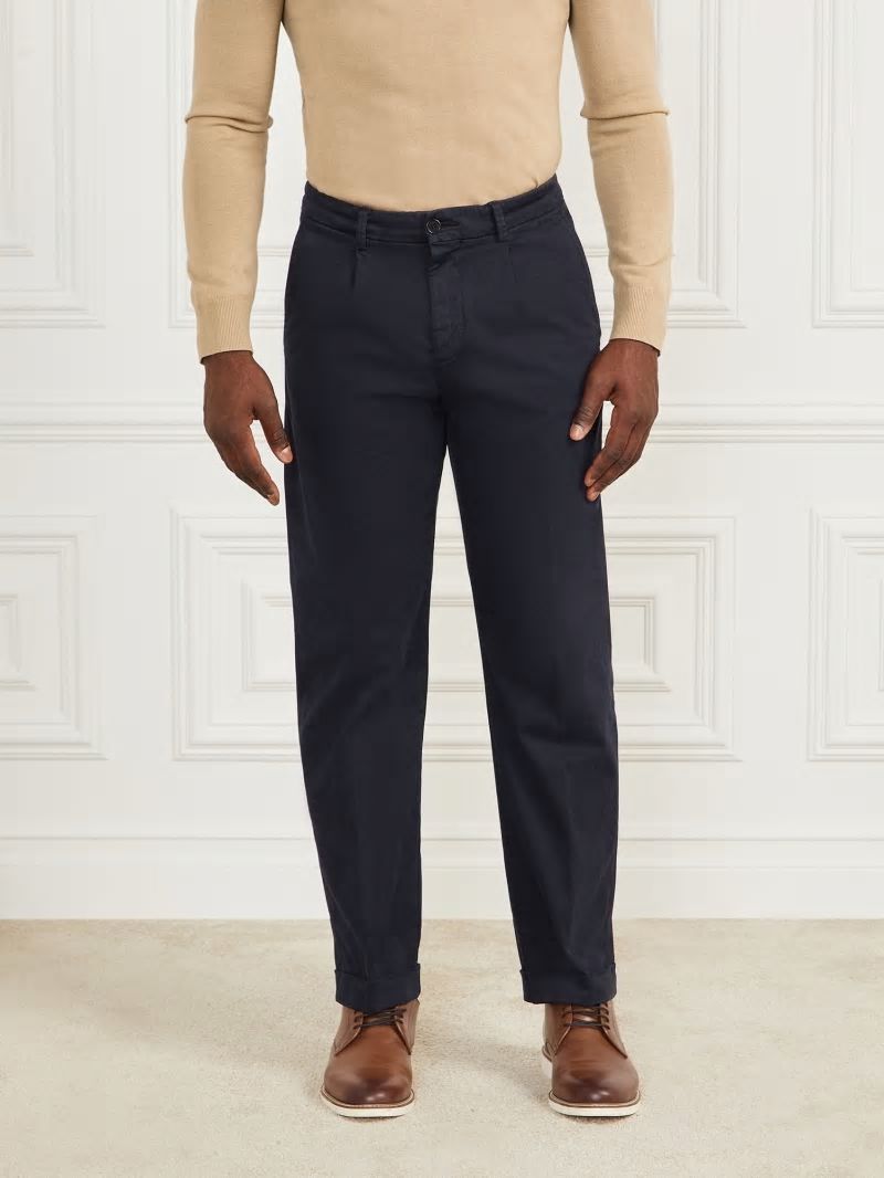 Guess Ethan Twill Roll-Up Chino Pant - Bleu éLéGant