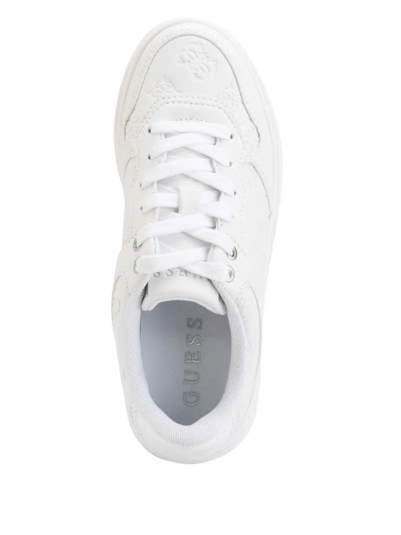 Guess Cleva Logo Low-Top Sneakers - Wht Floral