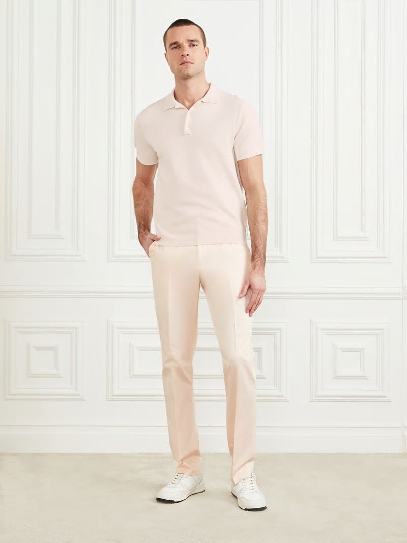 Guess Formal Performance Polo - Salt White