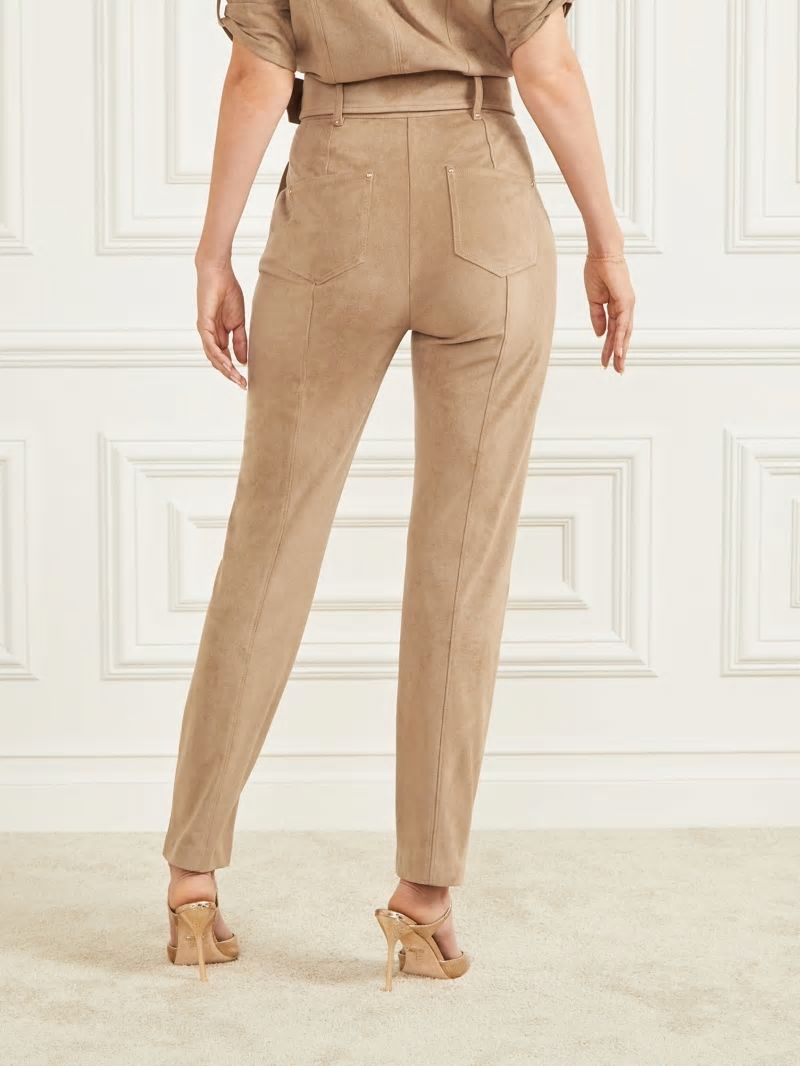 Guess Kasia Faux-Suede Pant - Truffle Dust Multi