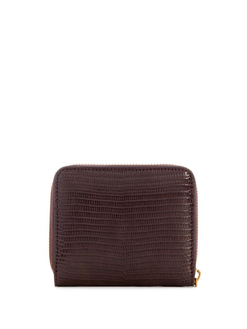 Guess Ginevra Small Zip-Around Wallet - Brown