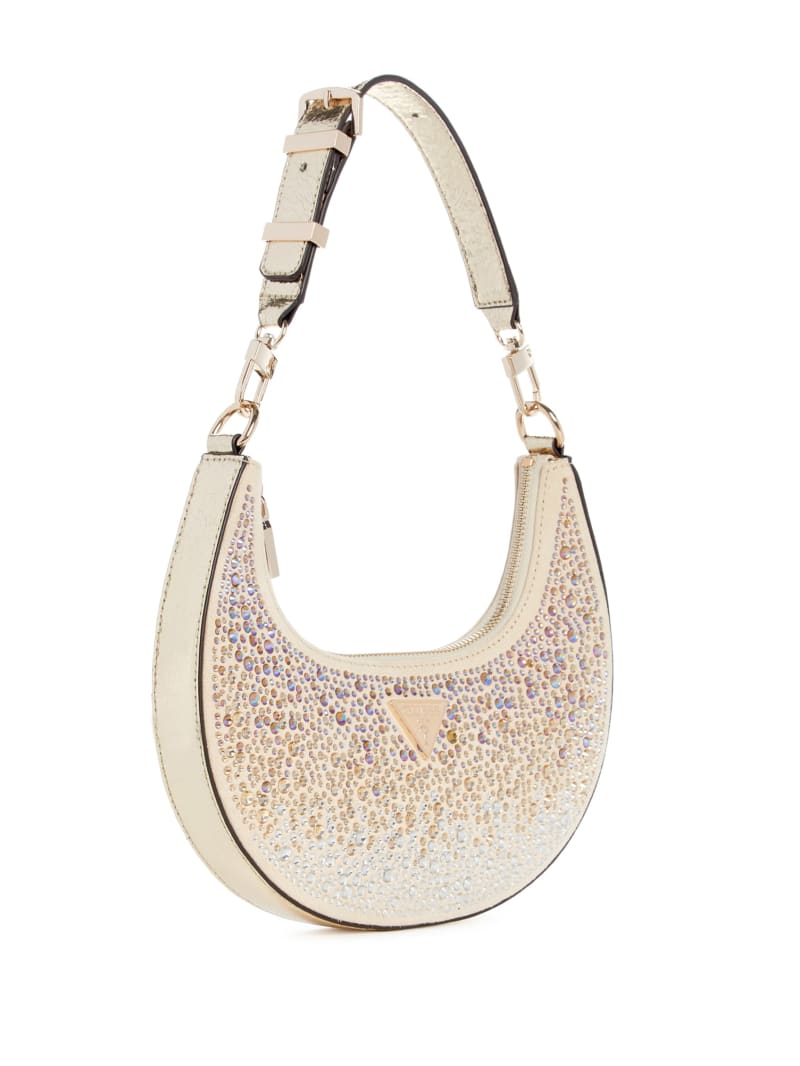 Guess Lua Rhinestone Shoulder Bag - Gold