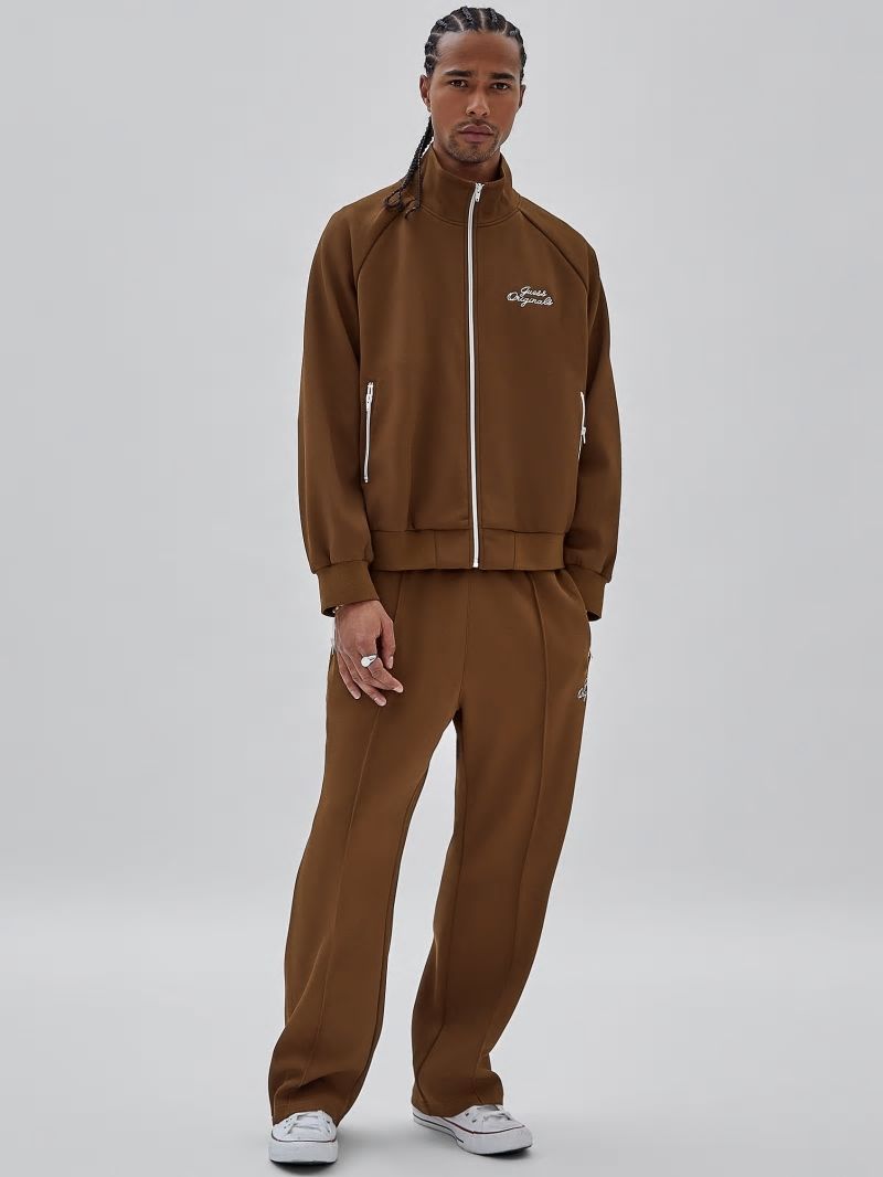 Guess GUESS Originals Eco Tricot Track Pants - Brown Sand