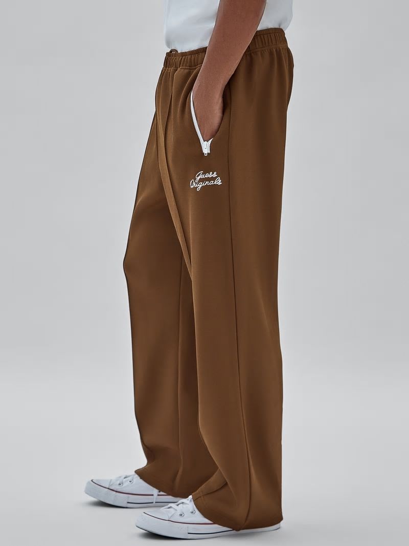 Guess GUESS Originals Eco Tricot Track Pants - Brown Sand