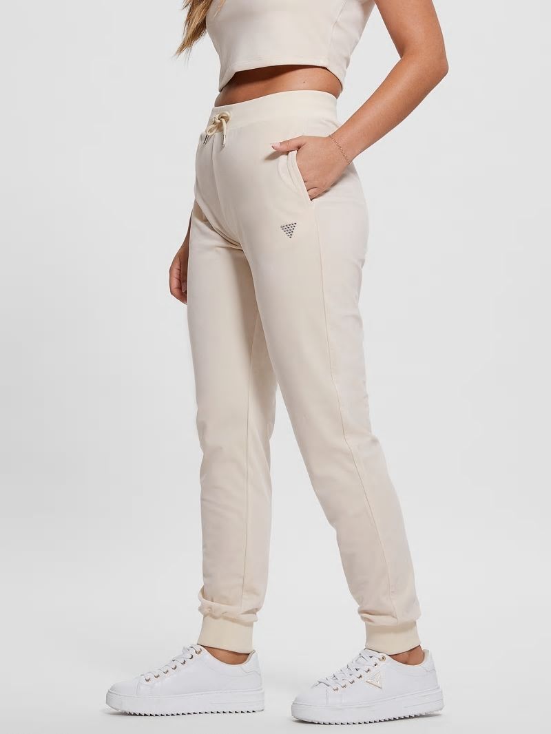 Guess Eco Couture Velvet Joggers - Vanilla Blush