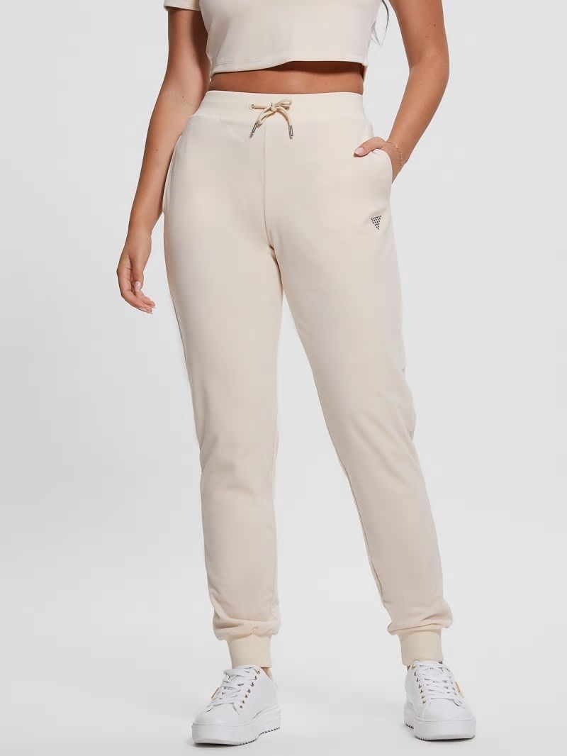 Guess Eco Couture Velvet Joggers - Vanilla Blush