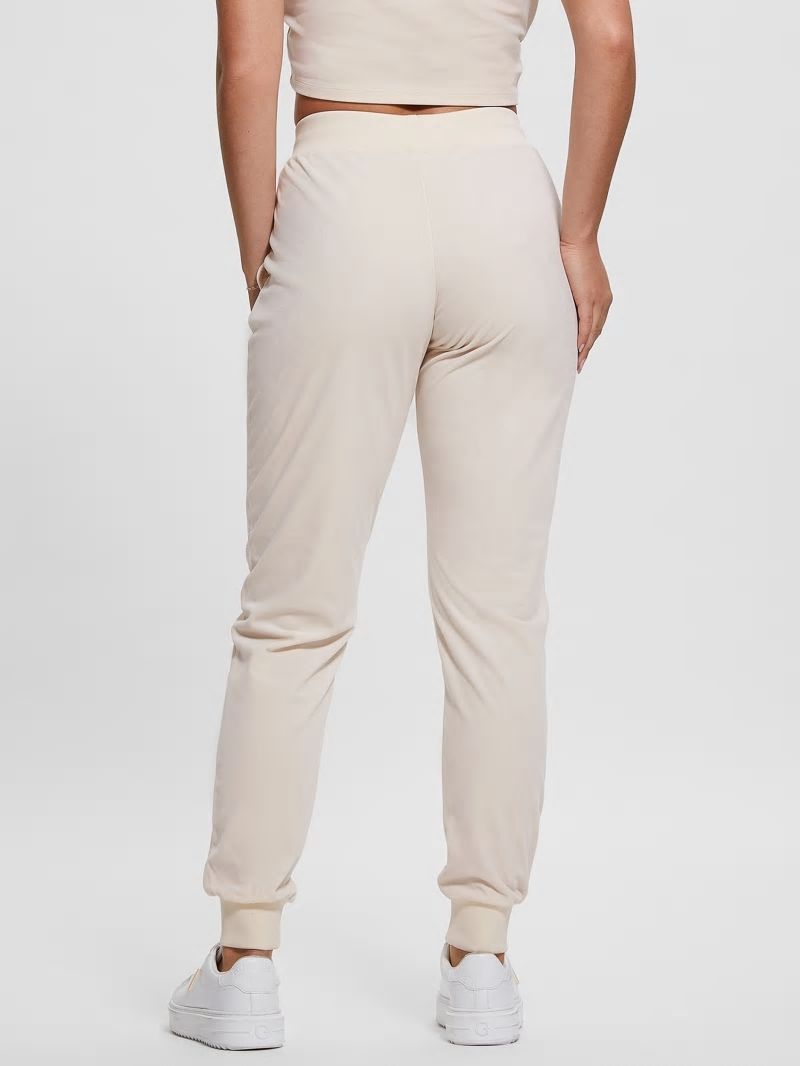 Guess Eco Couture Velvet Joggers - Vanilla Blush