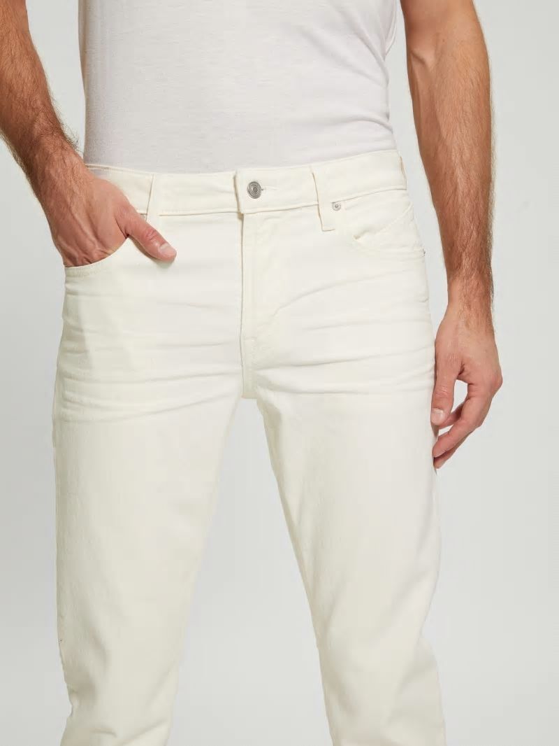 Guess Coated Tapered Jeans - London Fog Coated