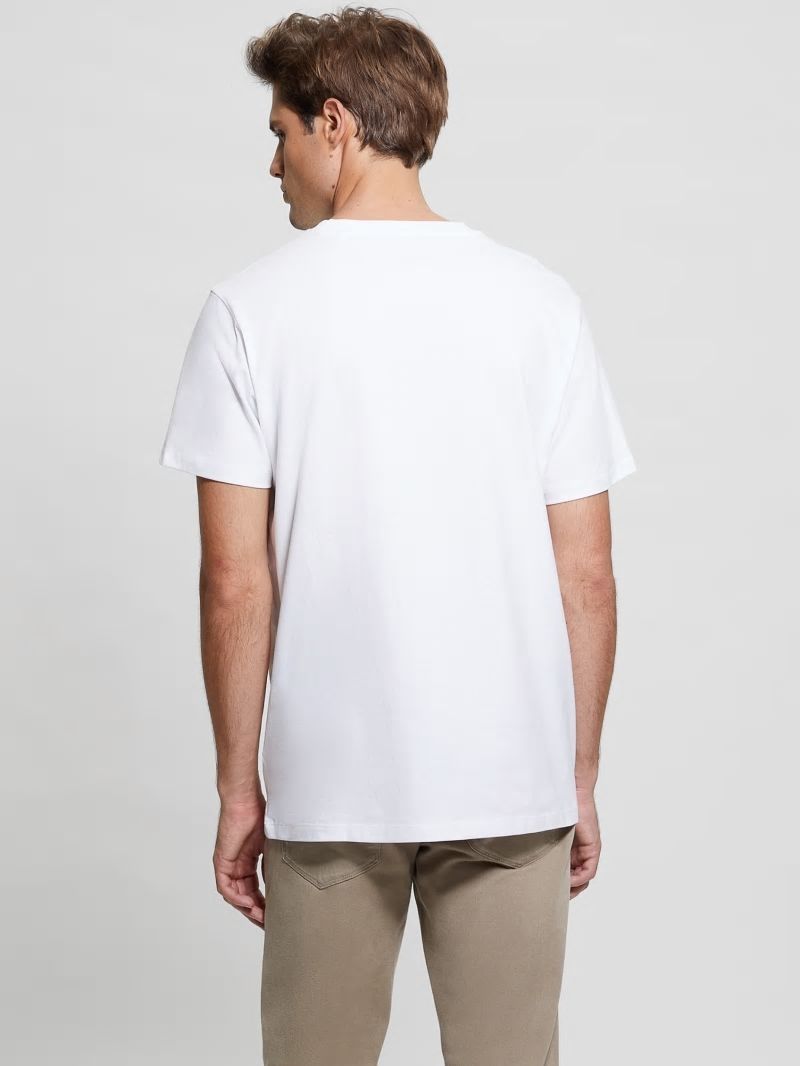 Guess Eco Logo Bird Tee - Pure White