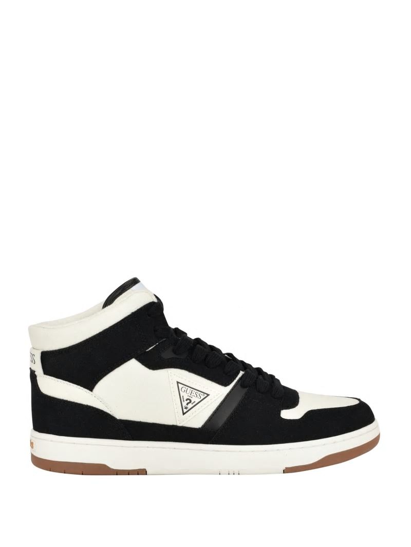 Guess Tristo Triangle High-Top Sneakers - Black 001