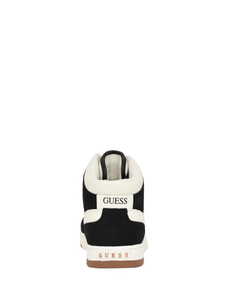 Guess Tristo Triangle High-Top Sneakers - Black 001