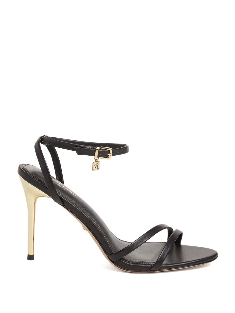 Guess Rich Leather Sandal - Black