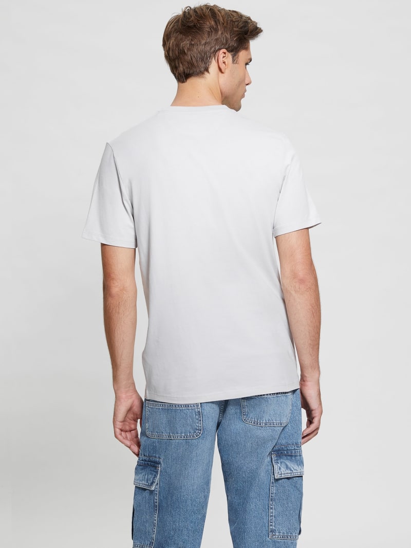 Guess Eco Gaston Logo Tee - Marble Grey