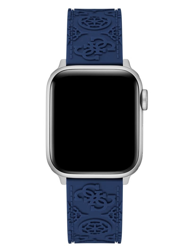 Guess Blue Quattro G and Peony Silicone 38-41 mm Band for Apple Watch® - Blue