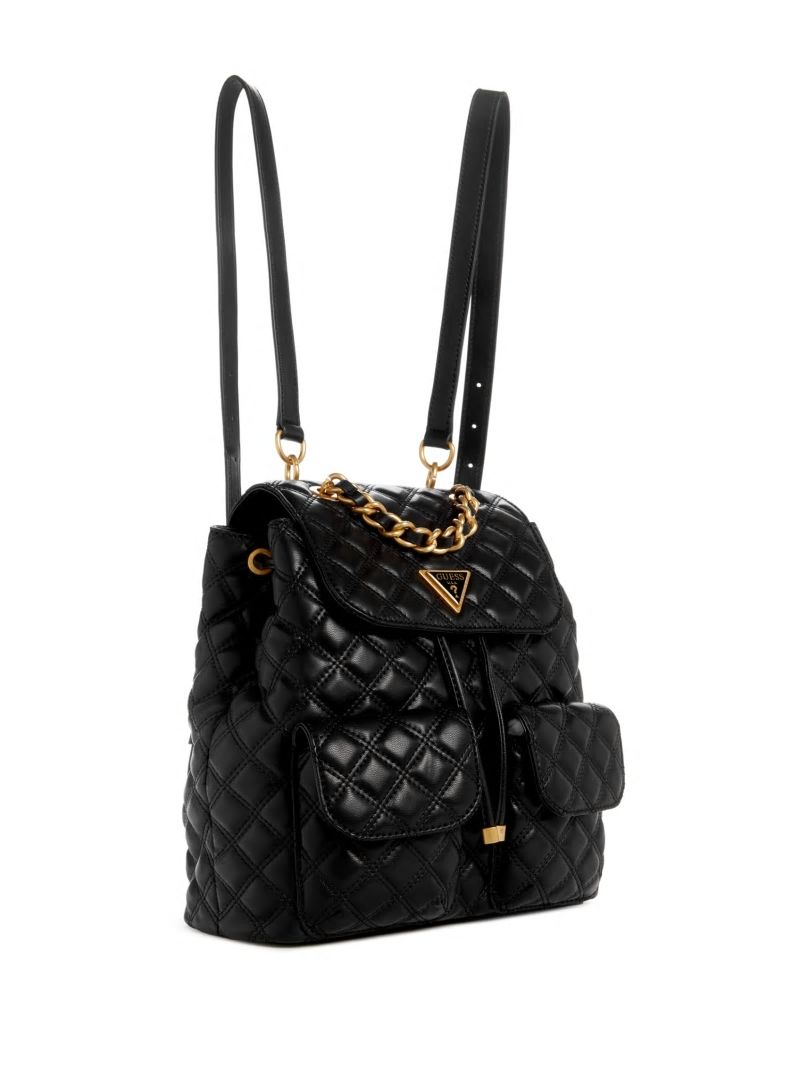 Guess Giully Quilted Backpack - Black