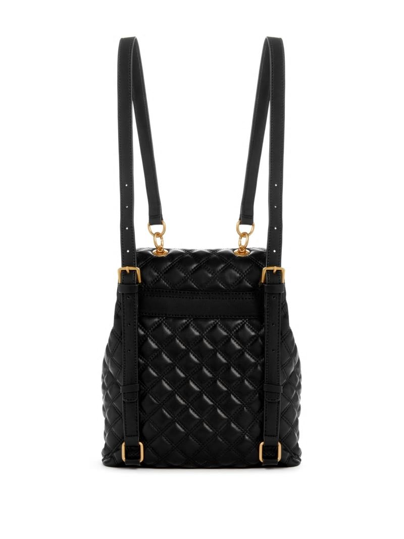 Guess Giully Quilted Backpack - Black