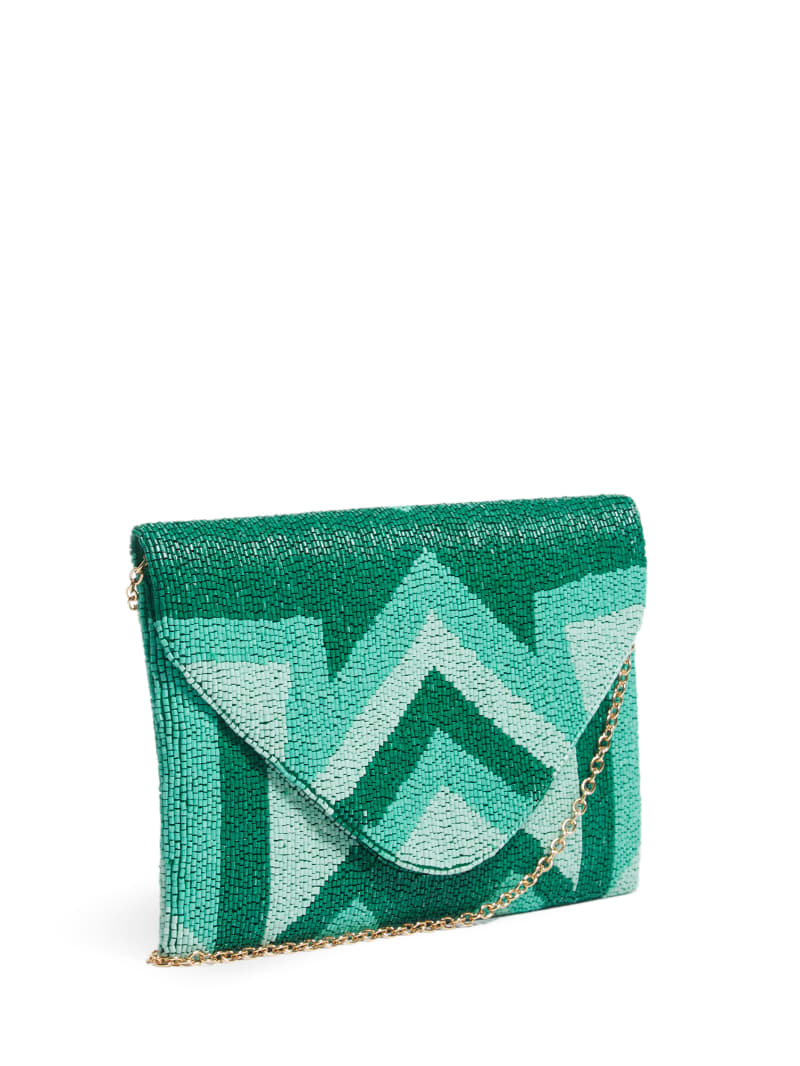 Guess Beaded Clutch - Turquoise