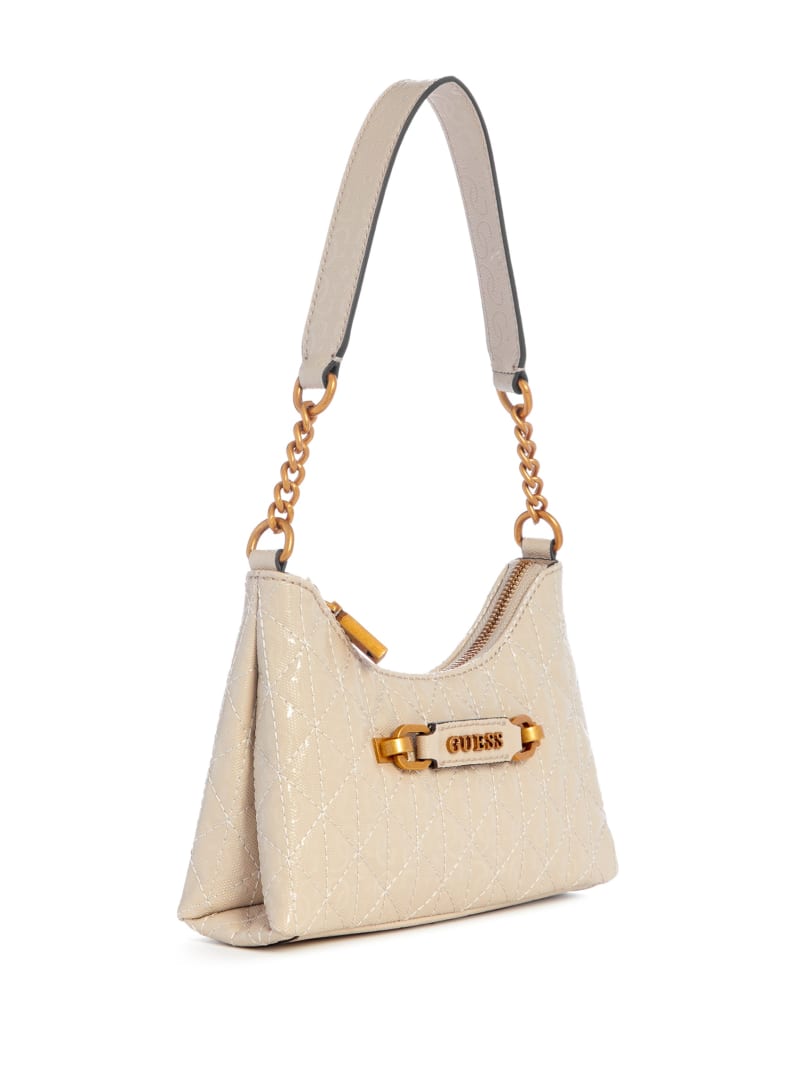 Guess Aveta Mini Top Shoulder Bag - White