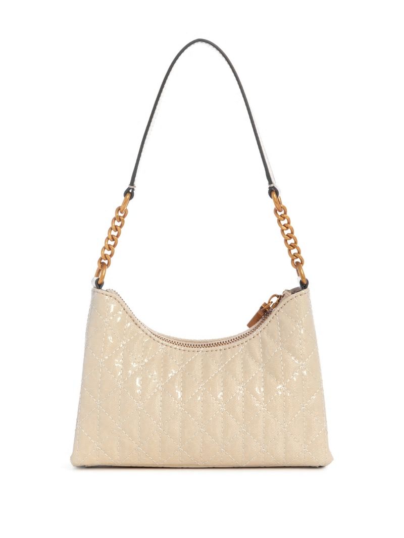 Guess Aveta Mini Top Shoulder Bag - White