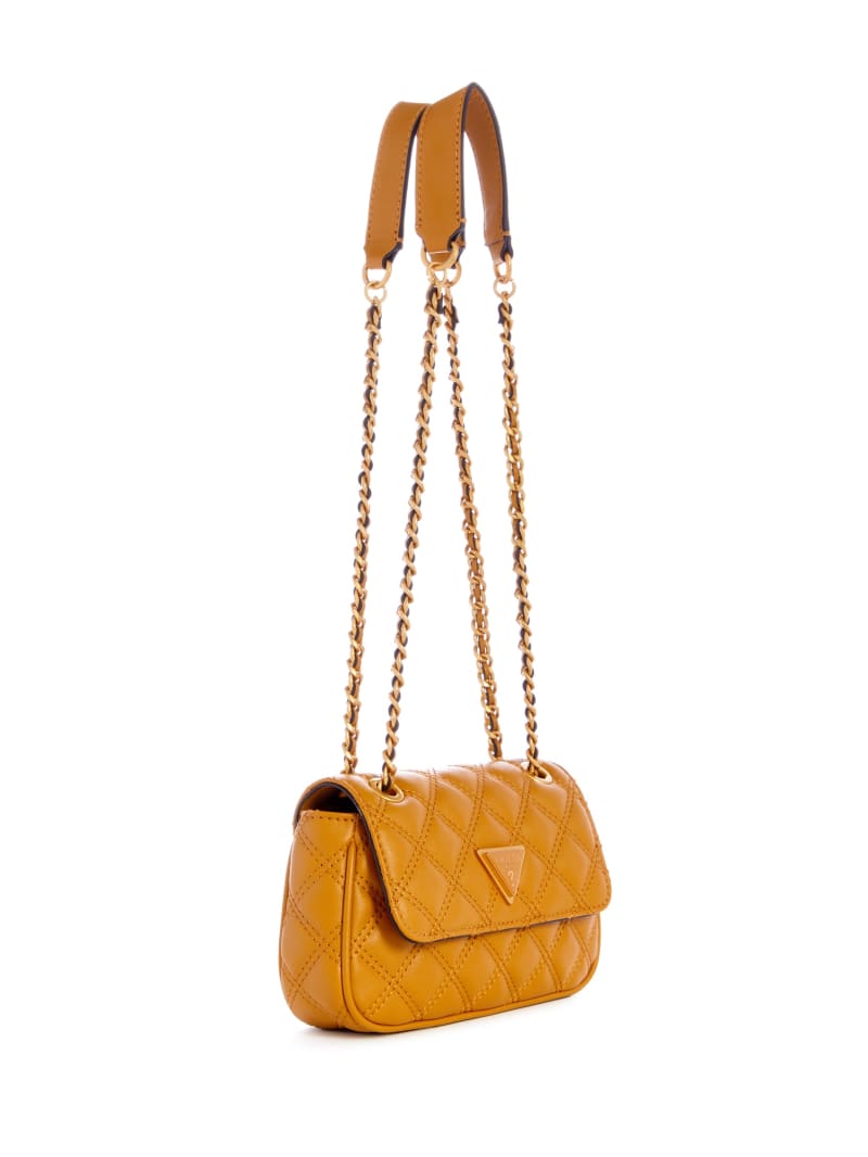 Guess Giully Mini Convertible Crossbody - Mustard