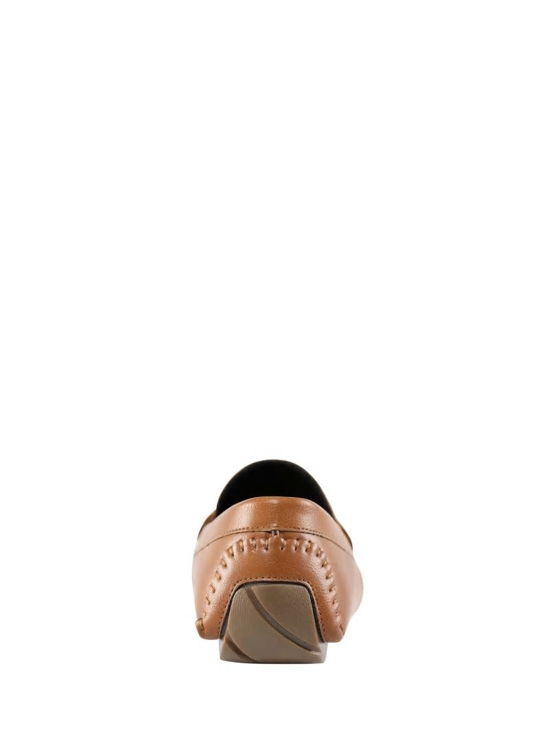 Guess Aurolo G Logo Driving Loafers - Medium Brown