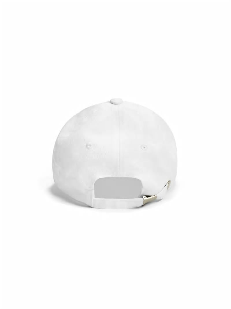 Guess Logo Baseball Hat - White