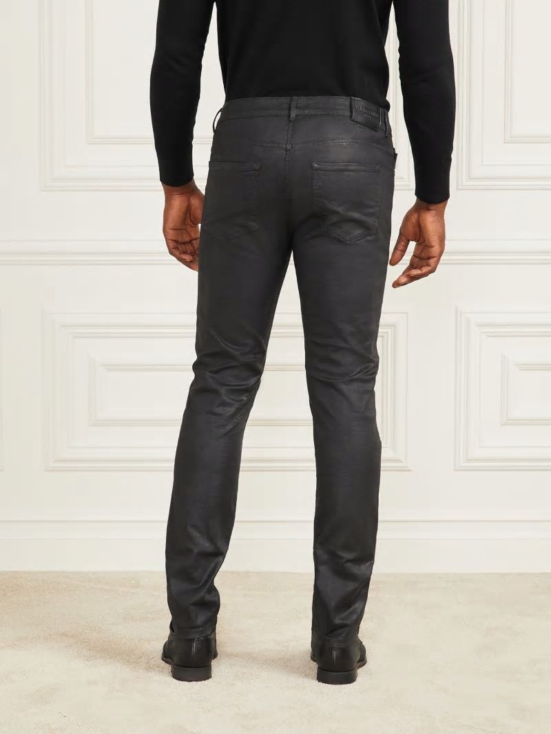 Guess Orlando Jeans - Black Leather Effect