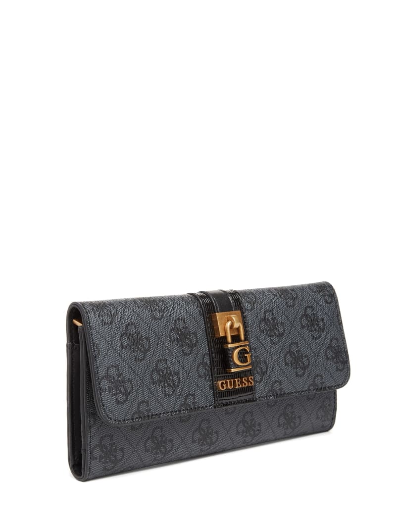 Guess Ginevra Logo Clutch Wallet - Cloud Wash