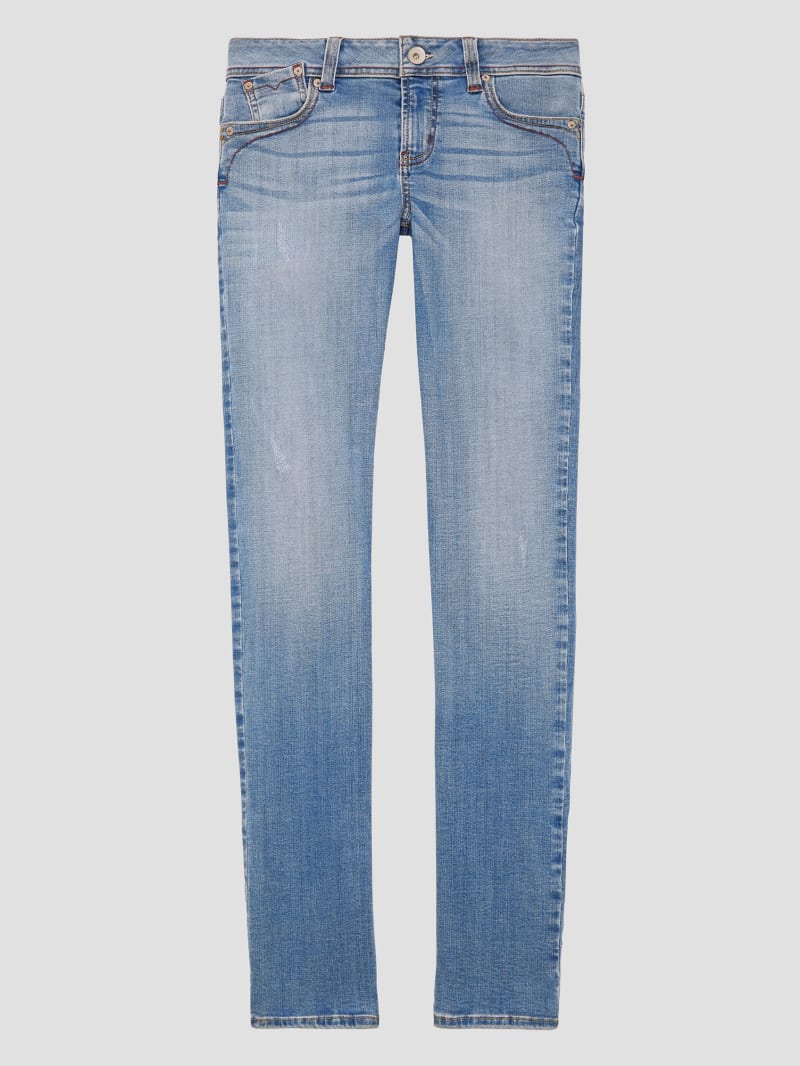 Guess Eco Daredevil Mid-Rise Skinny Jeans - Y2k Blue