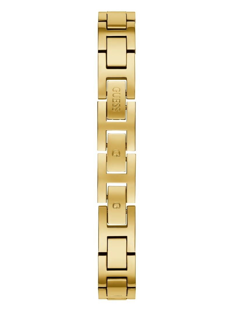 Guess Gold-Tone Crystal Analog Watch - Gold